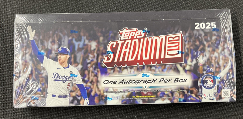 2025 Topps Stadium Club Baseball Hobby Box One Auto per Box