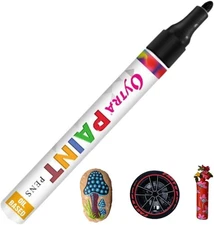 Paint Marker Pens Permanent Waterproof Oil Based 1 Count (Pack of 1), Black 