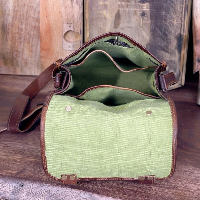 COACH Borsa pelle tracolla marrone vera laptop vintage messenger tracolla