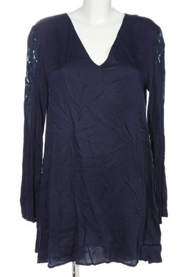 SOME DAYS LOVIN Langarmkleid Damen Kleid Gr. DE 38 blau Casual-Look