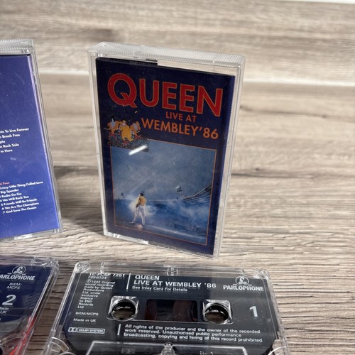 QUEEN - LIVE AT WEMBLEY '86 (PARLOPHONE) 1992 UK 2x CASSETTE SET - Picture 2 of 4