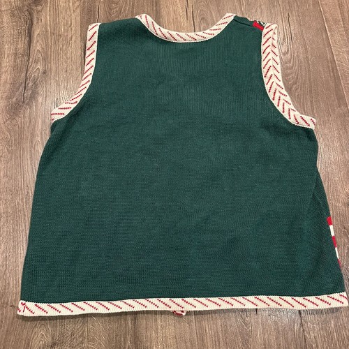 Vintage Holiday Editions Pullover Weste Damen XL Weihnachten Strickjacke verziert - Bild 8 von 10