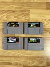 Lot of 4 SNES: Jeopardy Sports, Hole in One Golf, Wrestlemania, Winter Olympics