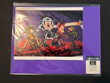 Mickey Mouse Cartoon Art W/ Authentic Mission Space Disney World Fast Pass Fab 5