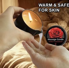 Wax Play Candle Massage Oil Rose and Ebony Sensual Massage