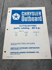 1968 Chrysler Outboard Parts Catalog 20 Hp Ob 1066 Oem 2023 2033 1968 Chrysler Outboard Parts Catalog 20 Hp Ob 1066 Oem 2023 2033