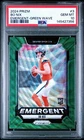 Bo Nix 2024 Prizm Emergent Green Wave Rookie RC PSA 10 SP