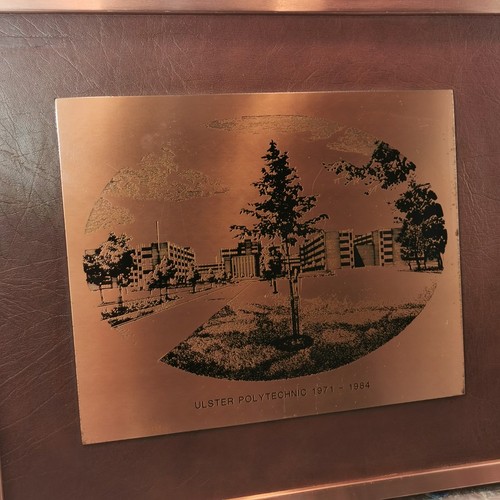 Copperware Copper Framed Picture Ulster Polytechnic Jordanstown University Poly - Picture 16 of 20