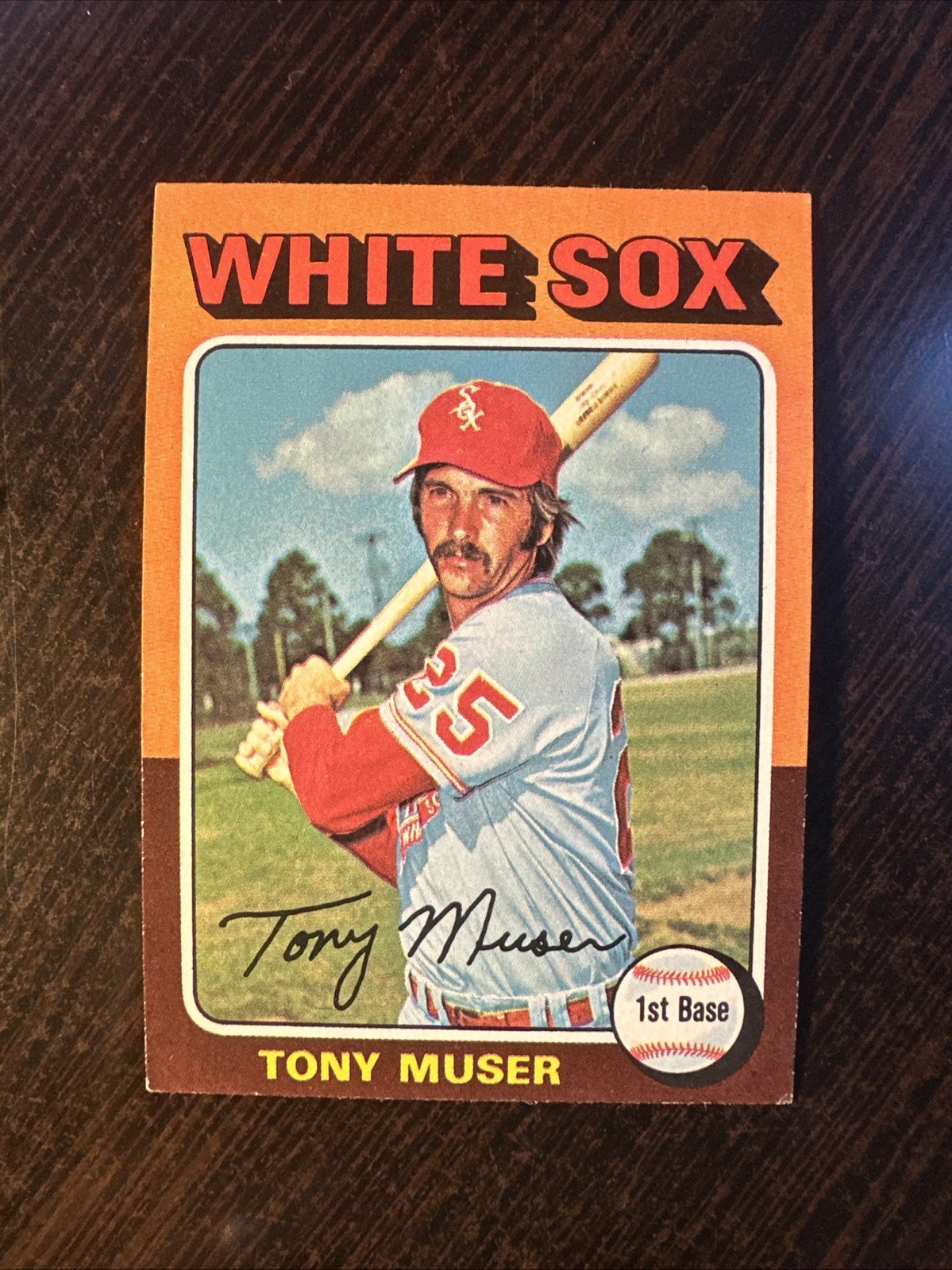1975 TOPPS MINI #348 TONY MUSER CHICAGO WHITE SOX EX-MT *Hot Corner Vintage*