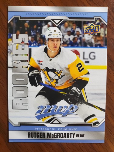 2024-25 Upper Deck MVP Rutger McGroarty #267 Mail In Rookie Redemption, Penguins