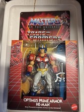 Masters of The Universe MOTU x Transformers Optimus Prime Armor He-Man New