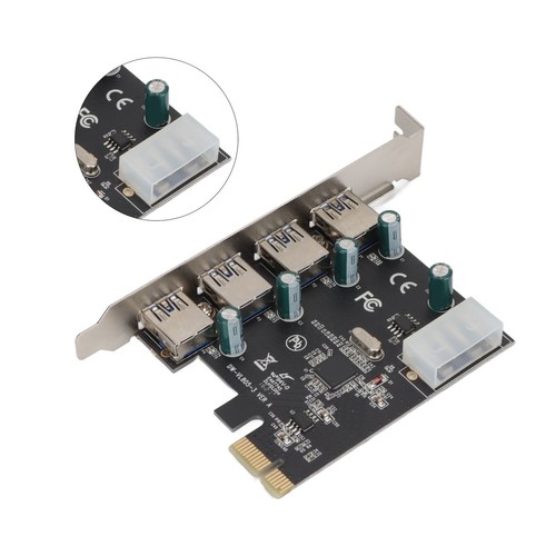 .›Pcie To Usb3.0 Expansion Card 4 Ports Pci Express X1 Interface High Speed - Picture 8 of 23