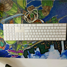 Apple  Wireless Keyboard with Numeric Keypad Silver (Includes USB Cable)