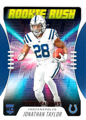 Jonathan Taylor 2020 Panini Rookies & Stars - Rookie Rush Rookie Card #RR-15