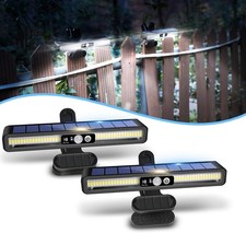 2 Pack Solar Clip On Motion Light Outdoor Waterproof 36 LEDs 6000K Fence