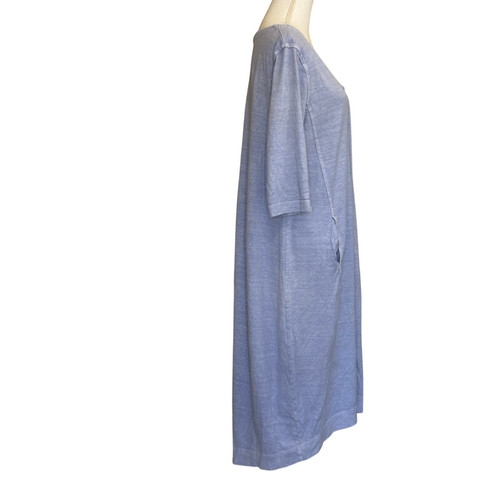 Poetry blue knit maxi dress, 10, organic, minimalist, neutral, effortless, comfy - Picture 2 of 6
