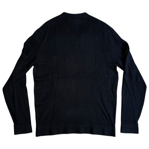 Theory 100% Cashmere Knit Sweater Mens Sz Medium Black V-Neck Pullover - Picture 2 of 7