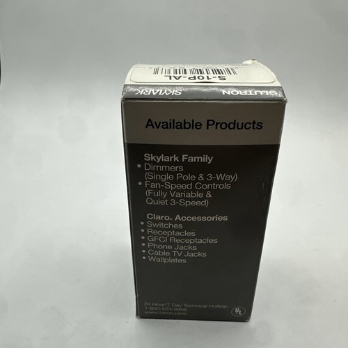 Interruptores de luz y atenuador Lutron NSB S-10P-AL EA - Imagen 3 de 5