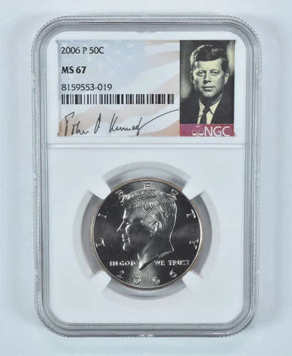 2006-P Kennedy Half Dollar MS67 NGC Special Label