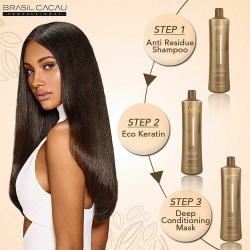 CADIVEU BRASIL CACAU GENUINE ECO KERATIN 1 LITER KIT - Picture 2 of 4