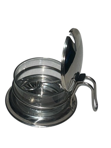 Vintage Designer Stainless Steel Sugar Bowl Pot by Pinti Italy - Picture 5 of 5