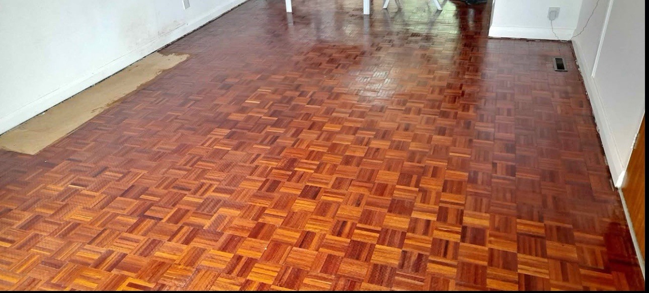 Mahogany Parquet Flooring - Reclaimed - 45 Pieces 114.5 X 22.5mm