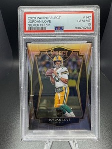 2020 Panini Select Jordan Love PSA 10 Premier Silver Prizm #147  Rookie RC
