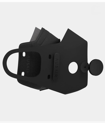 AUS AIR Black Half Mask Respirator w/ Blank Filters 2-Pack Adjustable Fit