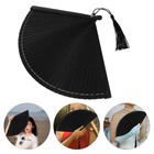  Dekorativer Klappventilator-Handheld-Bambusfan Vintage-Faltventilator mit