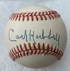 Carl Hubbell MLB signed baseball