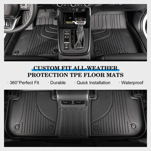 Alfombrillas de TPE de 7 asientos para coche 3D para 2022-2025 ACURA MDX alfombrilla de carga revestimientos de respaldo - Imagen 6 de 15