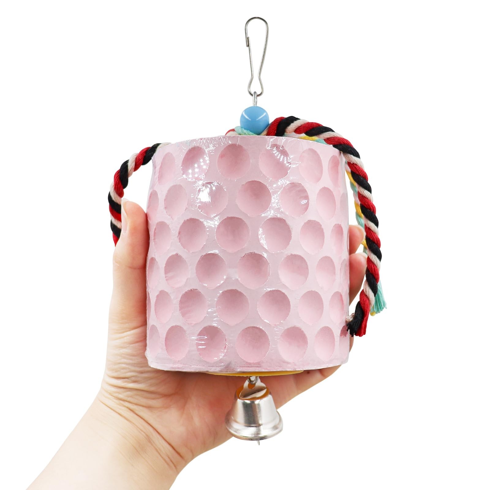 Chicken Coop Accessories, Chicken Beak Grinding Calcium Stone with Bell, Chicken