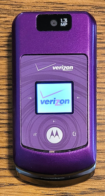 Motorola Moto W755 - Purple and Silver ( Verizon ) Flip Phone