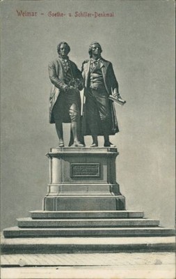 Ansichtskarte Weimar Goethe Schiller Denkmal  (Nr.857)