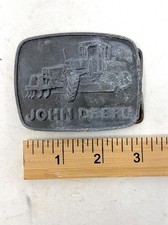 John Deere Pewter Belt Buckle 1978