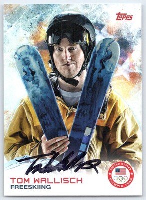2014 Topps U.S. Olympic & Paralympic Team #91 Tom Wallisch USA SIGNED Auto