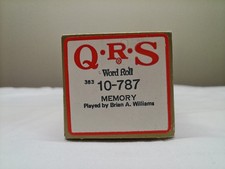 QRS Piano/Word Roll 10-787 Memory Played by Brian A. Williams