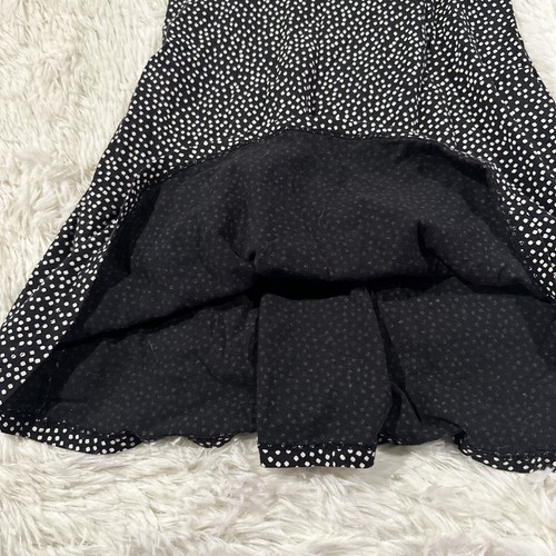 Old Navy prendisole nero a pois per bambina L 10/12 senza maniche - Foto 4 di 10