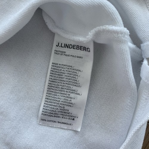 Fairer Zustand)J Lindeberg weißes Poloshirt Herren Gr. L - Bild 6 von 10