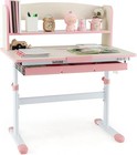 desk, Kids Study Desk Height Adjustable Children Writing Table w/ Tilt Desktop 