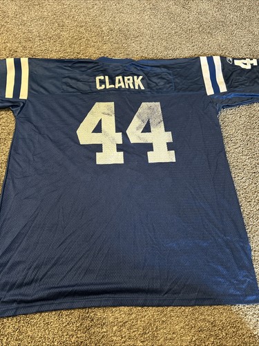 Reebok Indianapolis Colts Dallas Clark #44 Blue Jersey Men’s 2XL - Picture 7 of 8