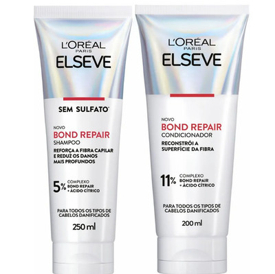 Elseve - Bond Repair - Kit com Shampoo 250Ml e Condicionador 200Ml