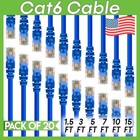 20 x Cat 6 Patch Cord Blue Cat6 Cable Ethernet RJ45 Connectors Internet Wire