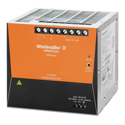 1478270000 Weidmuller PRO MAX 960W 48V 20A ** NEW ** Power supply, switch-mode