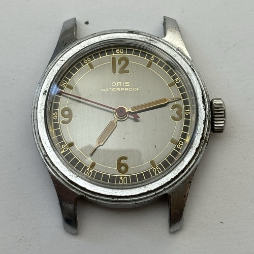 Reloj Hombre Oris 31mm Roto Vintage Años 50 Militar Cal 292EW - Para Piezas - Imagen 2 de 9