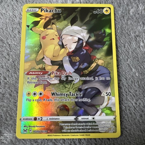 Pikachu Verlorener Ursprung Trainer Galerie Illustration Rare TG05/TG30 Pokemon TCG