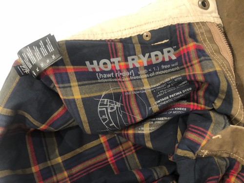 KUHL HOT RYDR PLAID LINING VINTAGE PATINA DYE PANTS 34 X 34 Hiking Backpacking - Picture 14 of 16