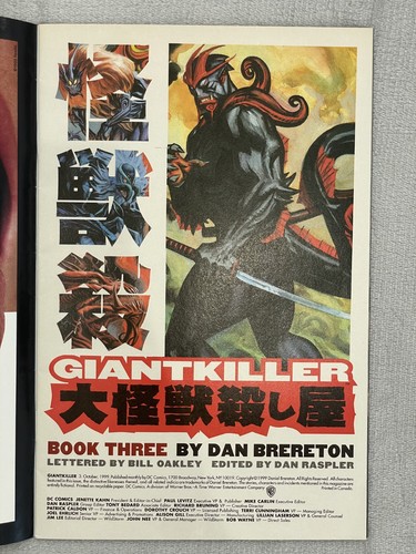 Giantkiller #3 Oct 1999 DC Comics Dan Brereton - Picture 8 of 10