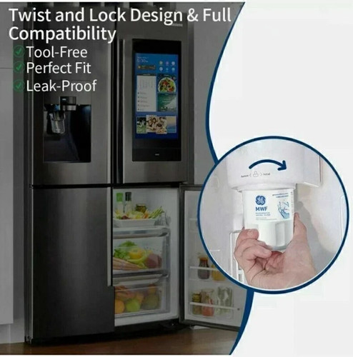 2 Pack GE MWF MWFP 46-9991 GWF Smartwater Refrigerator Water Filter NEW Sealed - Picture 4 of 6