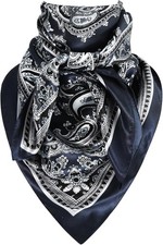 GERINLY 35 Inch Wild Rag Cowboy Scarves for Men, Large Rancher Blue